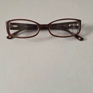 Bebe Affluent BB5057 Smoked Topaz Brown Eyeglasses Frames Embellished